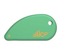 Slice Micro Safety Cutter | Safe Ceramic Box Cutter Lasting 11x Longer Than Metal | Keychain Box Opener | 1 Pack | Vivid Green