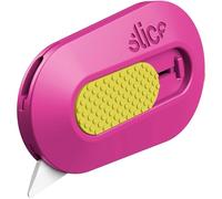 Slice Mini Box Cutter | Manual Retracting | Safe Ceramic Box Cutter Lasting 11x Longer Than Metal | Box Opener | 1 Pack | Fuchsia