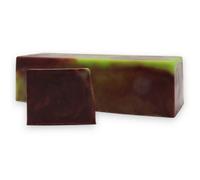 Sliced Dubai Soap Loaf Emerald Truffle 13 Piece Handmade Soap Loaf