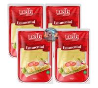 Sliced Emmental Cheese 150 g x 4 Pack | Semi Hard Cheese | Nutty Mild Flavour | Deli Slices for Sandwich Cooking & Breakfast