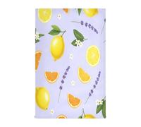 Sliced Lemons Kitchen Towel, 28x18 Absorbent Quick Dry Dish Towel, Set of 6