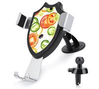Sliced Pepper Tomato Onion Car Phone Holder Rotatable Mount Dashboard Windshield Air Vent Accessories