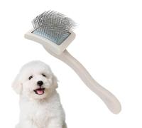 Slicer Brush, Dog Brush,Wire Repaired Dog Pet Hair Grooming | Pet Loss Massaging Delicate Comb, Portable Wooden Handled Tool