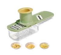 Slicer For Vegetables And Slicers | Easy To Grip Vegetable Grater With Container,Versatile Garlic Grinder | For Ginger Onion Food Fruit Carrot Almond Vegetables Restaurant Apartment