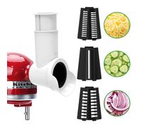 Slicer Shredder Attachments for KitchenAid Stand Mixer Cheese Grater Attachment for KitchenAid, Slicer Accessories with 3 Blades by Aien