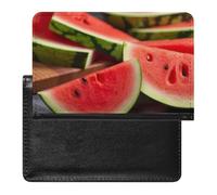 Slices of Watermelon Passport Cover Protector Rfid Blocking Passport Holder Id Card Holder Secure Travel Wallet Organizer for Passport Tickets Credit Cards, style, One Size