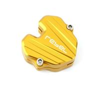 Sliceto Key Protection Case For Hon@&da REBEL Rebel 300 CM300 With Logo REBEL Motorcycle CNC Accessories Key Case Cover Key Shell Protector (Key Without Chip)(Cover Gold)