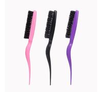 Slick Back Hair Brush Women, Edges Brush, Slick Brush, 3 Pcs Slick Brush for Smooth Silky Hair or Layered Curls, Suitable for Most People'S Hair Brush, at Home or Barber Shop(3 Color)
