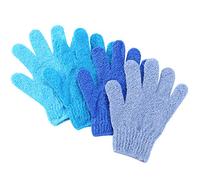 Slick- Exfoliating Gloves, 4 Pcs, Skin Exfoliator for Body, Bath / Scrub Gloves, Shower Accessories for Women, Exfoliation Mitt