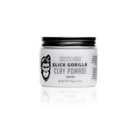 Slick Gorilla Hair Clay Pomade for Men, Mens Hair Pomade for Firm Hold, Strong Structure, Low Shine, Natural Matte Finish, Clay Styling Products, 70 g