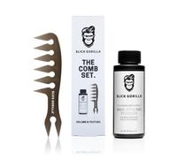 Slick Gorilla Hair Styling Texture Powder and Texture Comb - Matte Hair Powder for Men and Carbon Wide Tooth Comb for Volume, Thickening, Hold - Mens Styling Products, Non-Greasy