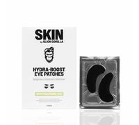 Slick Gorilla Under Eye Masks (3 Pairs Black) Hydrating Eye Gel Patches for Dark Circles, Puffy Eyes & Eye Bags Collagen & Hyaluronic Acid Under Eye Mask for Men