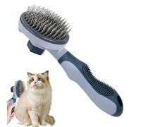 Slicker Brush - 20.2 x 7.5 x 5 cm Cat Brother, Self-Locking De-Shedding Comb | Ergonomic Handle: Update Your Dog Grooming Game with the Easy Grip Handle and Ergonomic Design