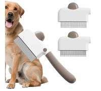 Slicker Brush Cats - Brush 3 Replacement Heads, 7.87x2.95in Puppy Lice Removal with Comb, Grooming Tool Set, Pet Parents Animal for Details, Lovers Groomers Daily Routine Home Salon