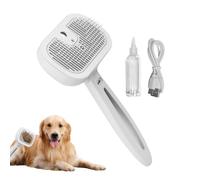 Slicker Brush Dogs - Steam Pet Grooming Brush, Tangles Freeshair Remover | Ergonomic Self Cleaning Comb With Massage Bristles, Detangling Deshedding Cat Dogs For Daily Care Routines At Home