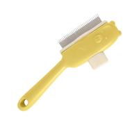 Slicker Brush for Dogs - Bear Button Grooming Comb, Gentle Versatile, Self-Cleaning Bristle Design, Comfortable Handle Function, Premium Tool, Pet Grooming Accessories for Daily, Bathing