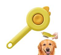 Slicker Brush For Dogs | Brush With Unlock Button,Anti- Brush Remove Loose Hairs - For Long And Short Coat Dogs Cats Indoor Outdoor Care Baths