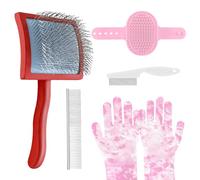 Slicker Brush for Dogs, Doodle & Poodle Brush for Long Haired Dog, Dog Slicker Brushes for Grooming (Large Curved)