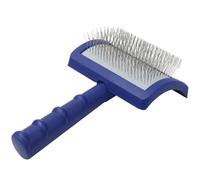 Slicker Brush for Dogs Professional Dog Slicker Brush for Grooming Pet Hair Long Pin with Non-slip Handle Removes Loose Undercoat and Tangles for Dog Cat for Shedding