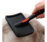 Slicker Brush - Professional Ergonomic Comb with Non-Slip Handle, Dog Grooming Brush | For Bathing Grooming At Home, Veterinarian, Pet Spa, Face Quo