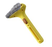 Slicker Pet Hair Remover - Dog Brush, Single Unit Self Cleaning Comb For Thick, High Density Pin Head With Protective Tips, Grooming Gear, Smoothing Tool For Puppies And Kittens