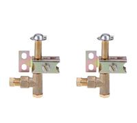 Slicooken 2X Pilot Burner One Way Flame Bracket Can Have Natural or LP Gas 2 Hole Propane/Butane Heavy Pilot Assembly
