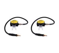 Slicooken 2X Scuba Diving Diver Regulator Diving Snorkel Tube Snorkeling Equipment Pressure Reducer 2Nd Yellow