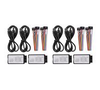 Slicooken 4 Sets USB Logic Analyzer 24MHz 8 Channel 24M/Seconds Logic Analyzer Debugger for ARM FPGA Logic Analyzer Logic 24M 8CH
