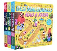 Slide and Count Books By Camilla Reid 3 Books Collection Set (Five Little Ducks, Old Macdonald had a Farm & Five Little Trains)