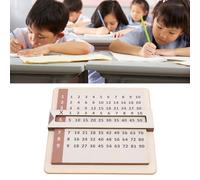 Slide and Learn Multiplication Grids Set - Educational Tables with Viewer Window Fun Hands-On Practice Tool for Students Aligned Common Core State Math Standards Sturdy Beechwood Classroom Tutoring Ho