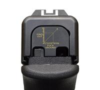 Slide Back Plate Compatible with Glock Gen 1-5, Models G17 19 21 22 23 24 26 27 29 30 31 32 34... 41 45 47 I Fuck Around Find Out Chart I Brass I Made in USA