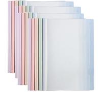Slide Binders A4, 20 Pack Report Covers with Sliding Bar Folders