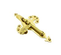 Slide Bolt Lock, Door Sliding Bolt Lock for Garden Barn Fence Shed Basement Multicolor Multiple Sizes(Brass,M)