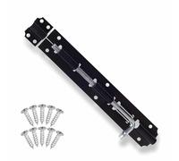 Slide Bolt with Screws 8” Black Coated Barrel Bolt Garden Gate Tower Bolt Ideal for Bathroom Garage Front Internal Doors Windows Storage Boxes Sheds & Home Accessories 21.5 X 3.5cm (Pack of 1)