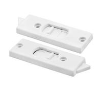 Slide-Co 172413 3-3/8 in. White Plastic Window Lock with Spring-Loaded Tilt Latch (Single Pack)