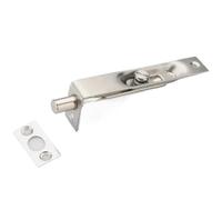 Slide Door Bolt Latch 1Pcs 4/6Inch Stainless Steel Hidden Door Bolt Security Guard Latch Sliding Lock Bathroom(4 inch)