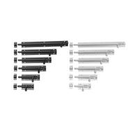 Slide Door Bolt Latch 2-8" Heavy Duty Large Garden Gate Shed Sliding Door Lock Buckle Tower Bolt Latch Catch Home Hardware Black Silver Color(Silver,8inch)