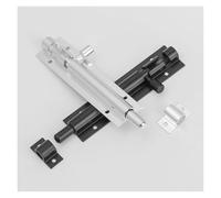 Slide Door Bolt Latch 2-8Inch Aluminum Alloy Window Catch Lock Black Silver Security Hinge Wardrobe Door Buckle Bolt Furniture Fittings(Grey,5inch)