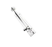 Slide Door Bolt Latch Door Latch White and Black Wooden Thickened By 5 Inches(1pc Silvery)