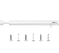 Slide Gate Latch Bolt Door Lock, Buckle Window Catch Cabinet Catches Aluminum Alloy Tower Home Hardware(White,5inch)