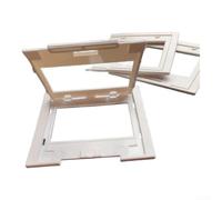 Slide Holders for 135 Film 5x5cm - 100 Pack White ABS Reversal Frame Folder for Negative and Positive Photo Organization
