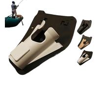 Slide-in Fishing Rod Hip Holster, Adjustable Hands-Free Rod Holder for Wading, Surf, Fly & Bank Fishing, Quick Draw Waist Belt Gear, Fishings Holsters with Hidden Stash Pocket(White)