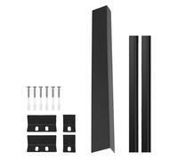 Slide-in Ranges Rear Filler Kits 30inch Cooktop Trim Between Stove and Backsplash Universally for Stove Gaps Black/Silver