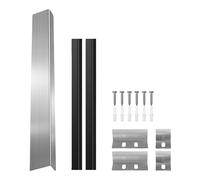 Slide-in Ranges Rear Filler Kits 30inch Cooktop Trim Between Stove and Backsplash Universally for Stove Gaps Black/Silver