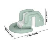 (slide) Inflatable Swimming Pool With Pool Slide Outdoor Anti-dump Water Slide Children's Summer Inflatable Water Park Toys