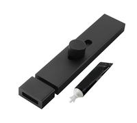 Slide Latch Door Lock - Heavy Duty Adhesive Safety Lock, Wear-Resistant Door Closer | Childproof Secure Door Latch for Home, Hotel Rooms, Kitchen Cabinets, and Interior Sliding Doors