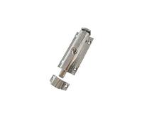 Slide Lock Door Latch，1pcs Door Flush Bolt 3-inch Zinc Alloy Security Sliding Barrel Latch Lock with Spring Switch