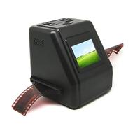 Slide Negative Scanner, Slide and Film Viewer with 2 In LCD Screen, Converts 135 110 126 and Super 8 Films, Slides, Negatives To Digital JPG Photos, Adjustable Brightness and Color, for Home