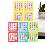 Slide Number Puzzle - Sliding Numbers Letters Brain Teaser Game, Educational Counting Blocks Learning Toy, Portable Intelligence Puzzle Board | Fun Cognitive Development Activity For Kids Home Travel