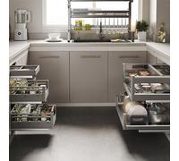Slide Out Cabinet Organizer Pull out Cabinet Organizer Fixed pullout cabinet shelves Slide out Spice Rack for Kitchen Cabinets for Kitchen, Bathroom,Home